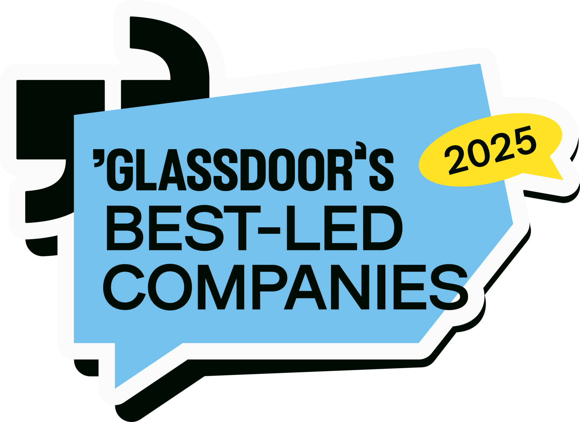 Glassdoor's Best-Led Companies 2025 logo