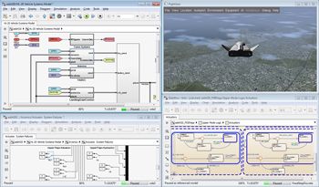 Figure 10. Simulation of the multidomain system-level model.