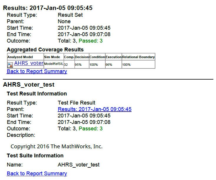 Figure 12. Software test results.