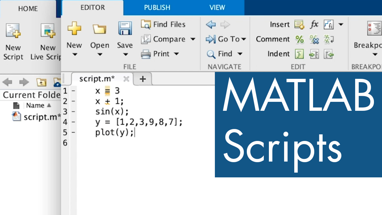 Managing Code In Matlab Scripts Video Matlab