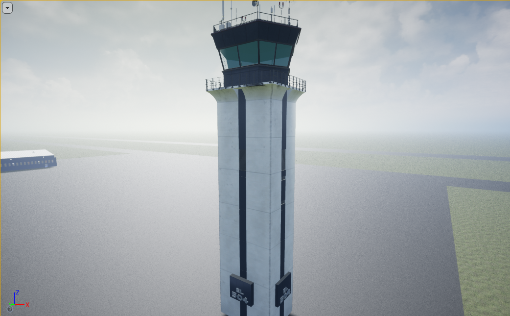 Generic airport map scene