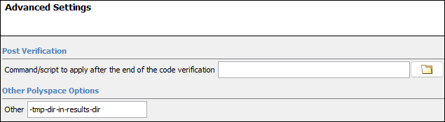 Enter command-line name of option in Other field.