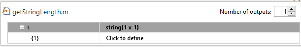 App window showing definition of variable s, which is a string scalar