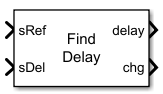 Find Delay block showing the optional 'chg' port.