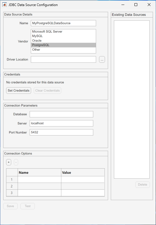 Postgresql Jdbc For Windows Matlab And Simulink Mathworks India 0963