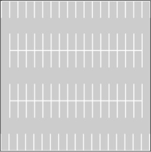 Vertical parking lot layout