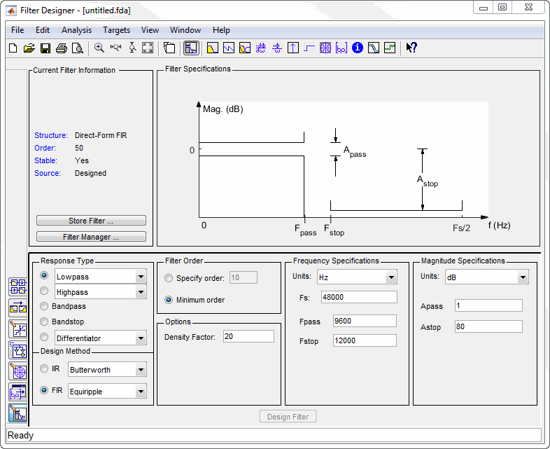 filter designer online