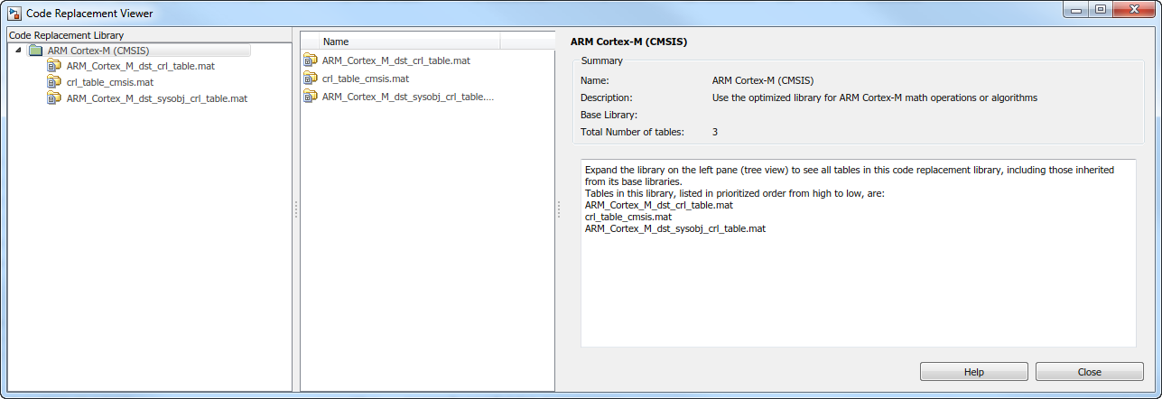 The Code Replacement Viewer dialog box opens.