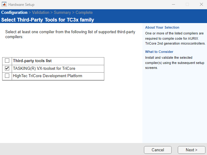 Third-party compilers for Infineon AURIX TC3x microcontrollers