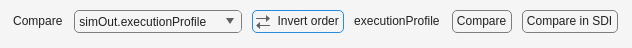 Section of Comparison tab with controls and workspace variable name after inversion of comparison order