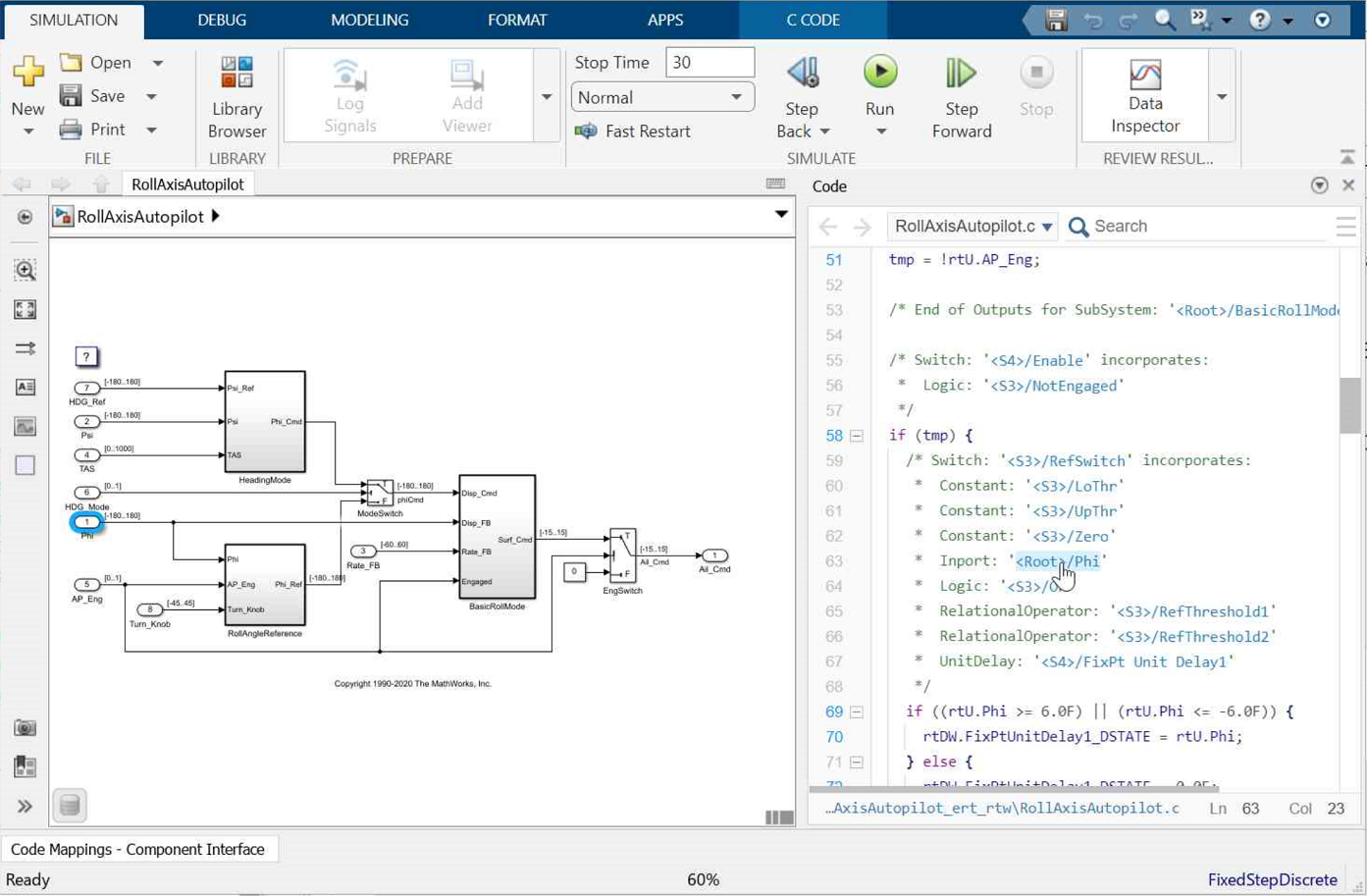 Trace Simulink Model Elements In Generated Code Matlab And Simulink Mathworks India 1755