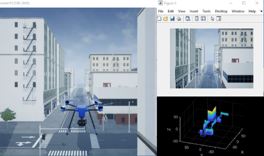 Model Package Delivery with Custom Variable Mass 6DOF Block