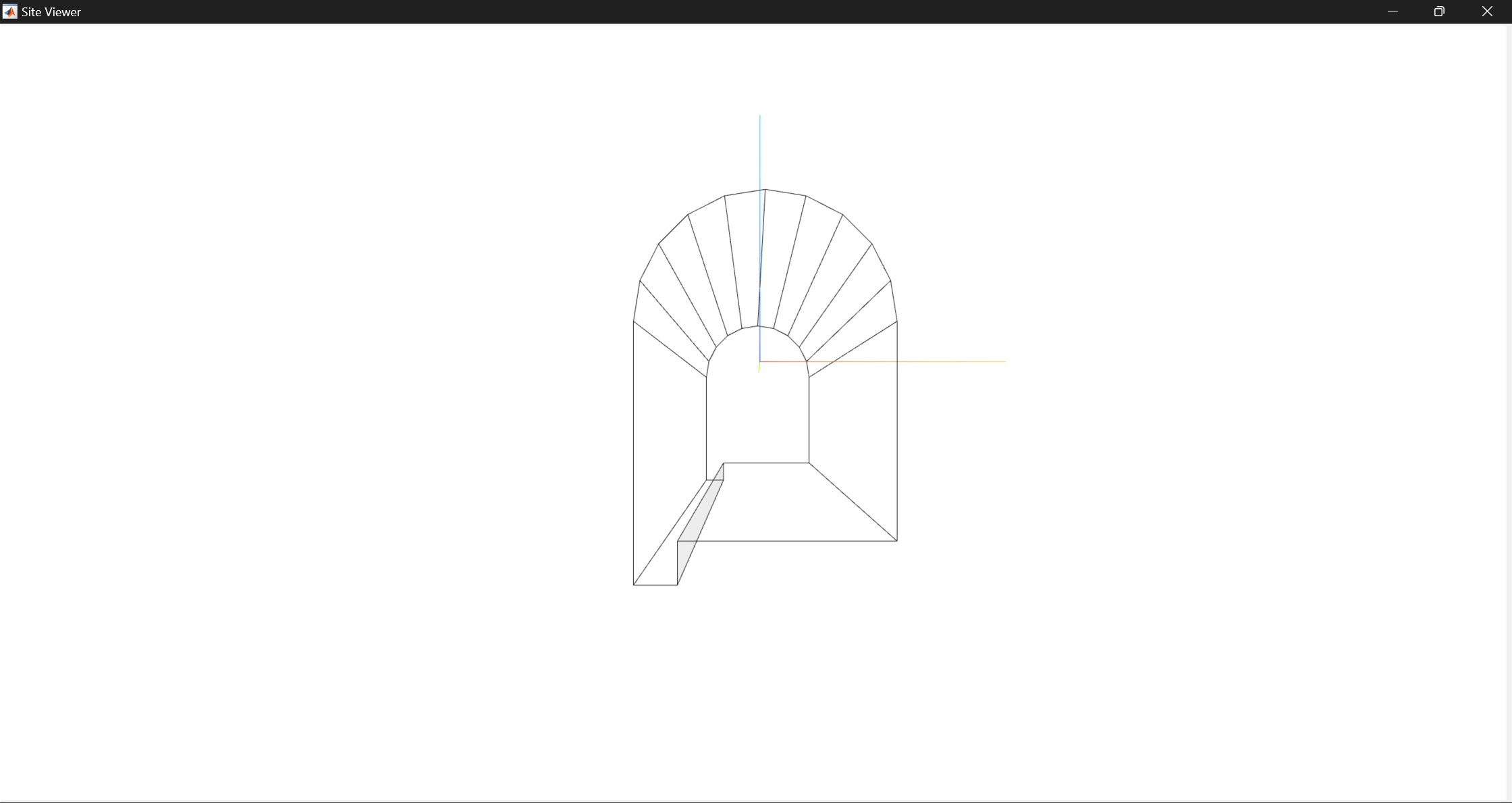 Tunnel visualization in the site viewer.