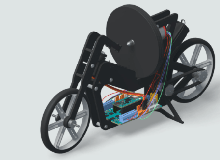 Self-Balancing Motor Cycle Using Arduino Engineering Kit Rev 2
