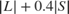 $|L|+0.4|S|$