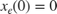 $x_e(0)=0$
