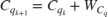 $C_{q_{k+1}} = C_{q_k} + W_{C_q}$