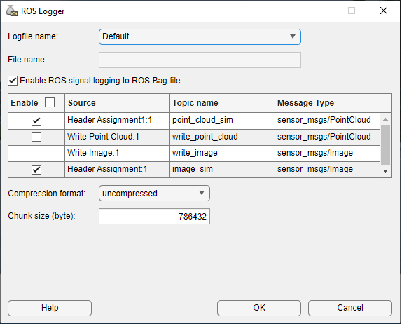 Use ROS Logger App to Save ROS Messages from Simulink - MATLAB & Simulink