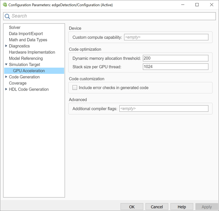 Measure GPU Performance - MATLAB & Simulink Example