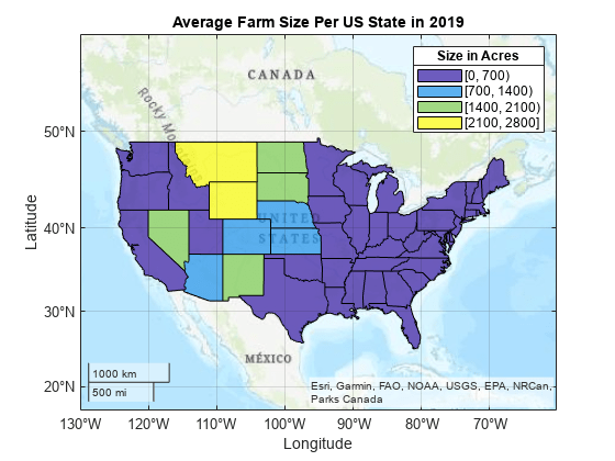 Create Classification Map from Table Data