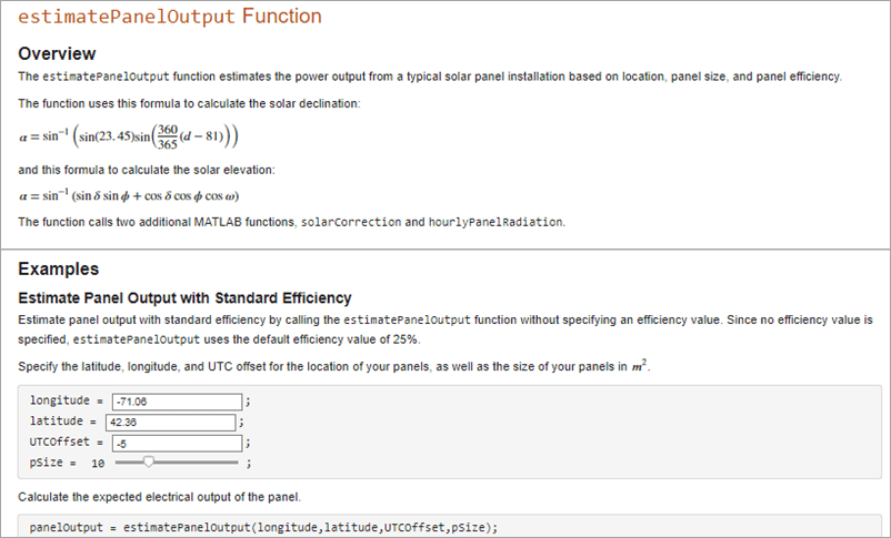 Create Runnable Examples Using the Live Editor