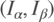 $({I_\alpha },{I_\beta })$