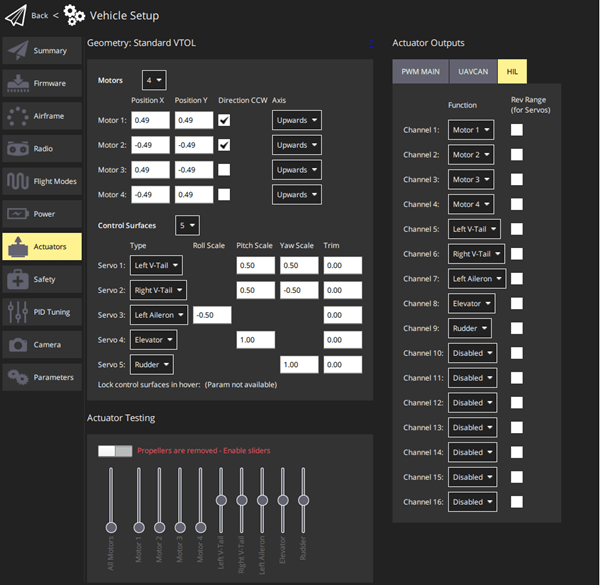 PX4 HardwareintheLoop (HITL) Simulation with VTOL TiltRotor Plant