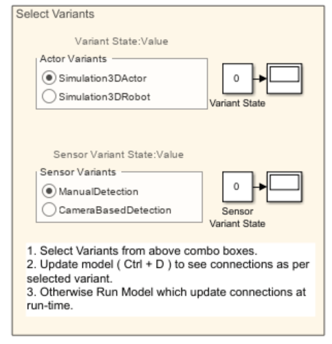 Robot control subsystem that converts motion commands into actor positions in the 3D scene.