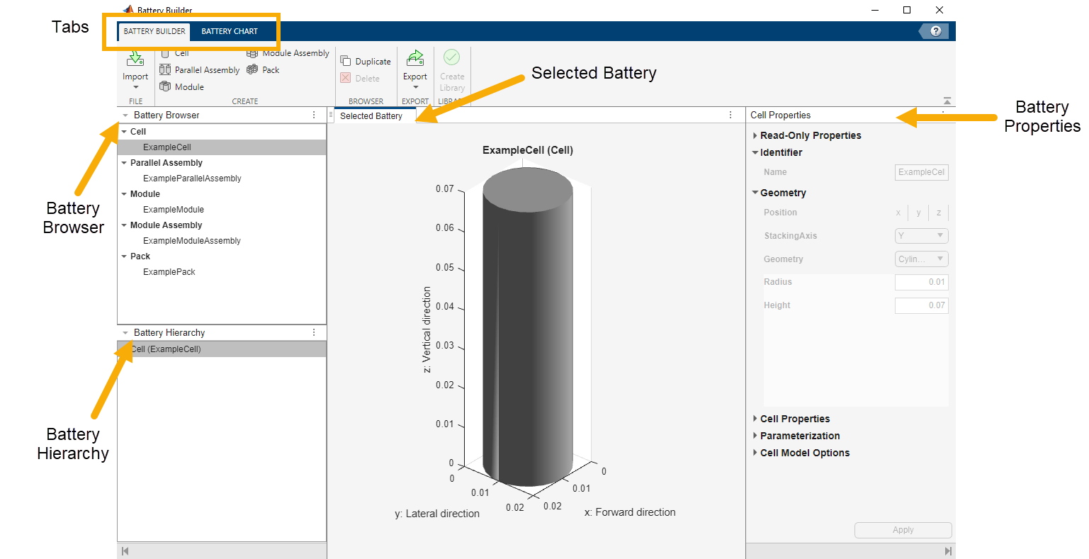 Get Started with Battery Builder App