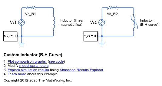 Custom Inductor (B-H Curve)