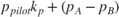 $p_{pilot}k_p+(p_A-p_B)$