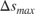 $\Delta s_{max} $