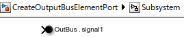 Subsystem containing a default Out Bus Element block