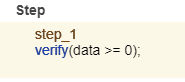 Assessment step verify statement