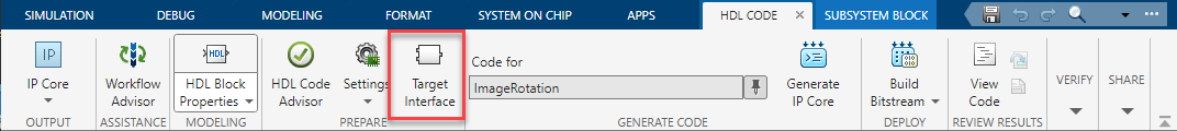 Use IP Core Generation Workflow with SoC Models