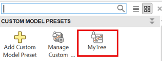 MyTree custom preset button