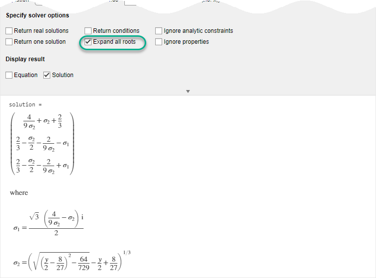 algebraic symbolic calculator