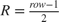 $R=\frac{row-1}{2}$