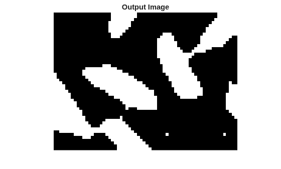 Figure contains an axes object. The hidden axes object with title Output Image contains an object of type image.