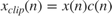 $x_{clip}(n) = x(n)c(n)$