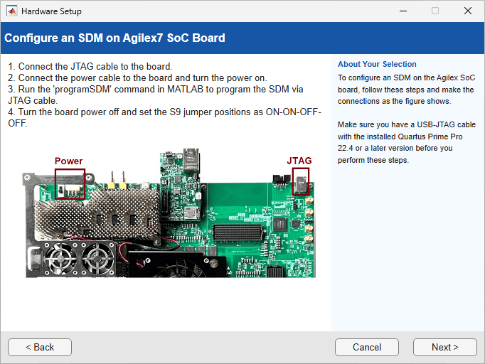Configure SDM on Agilex 7 SoC Board