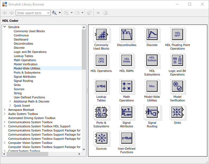 Restored Library Browser