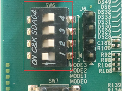 ZCU111 SW6 Switch Position