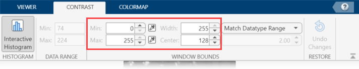 Manually enter display window values