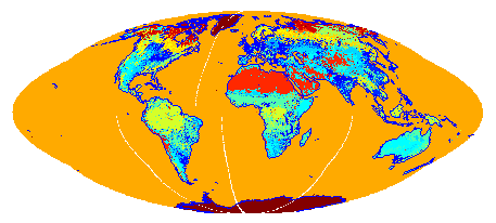 Classification map of the world