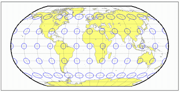 Robinson Projection MATLAB MathWorks India