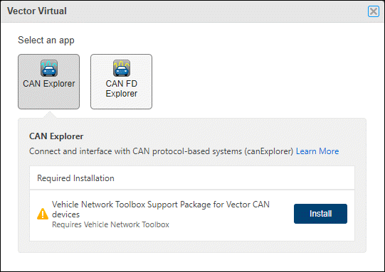 Vector Virtual device in Hardware Manager.