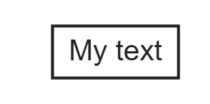 Text box annotation with the words “My text”