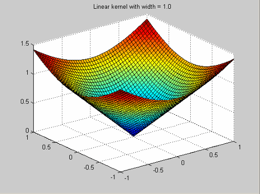 Linear kernel with width equal to 1.0.