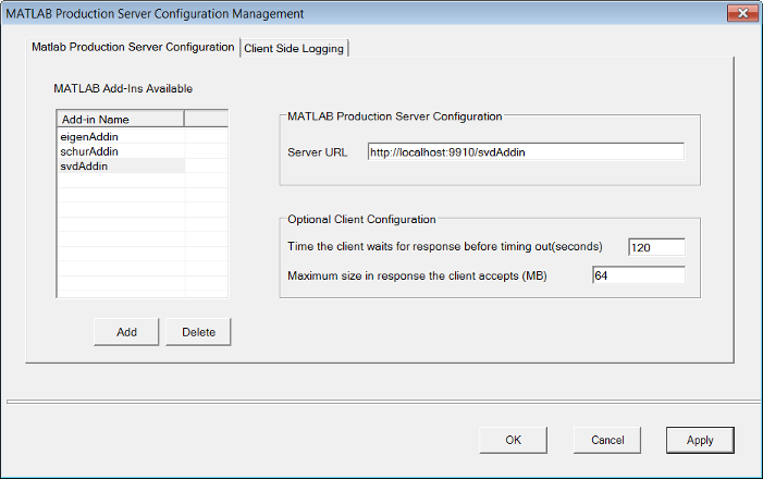 Server configuration. Matlab Production Server что это. Prod в матлабе. Prod Matlab что это.